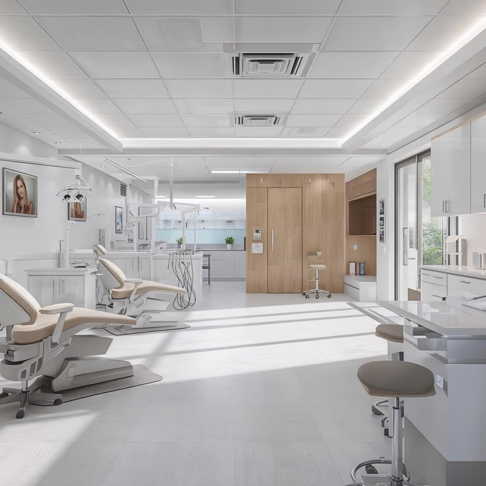 Modern hospital room for clinical research